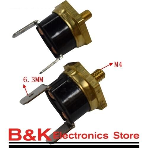 KSD301Temperature Switch Screw cap M4 40/45/50/55/60/65/70/75/80/85/90/100/110C/120/130/140/150C degrees Normal closed 10A 250V