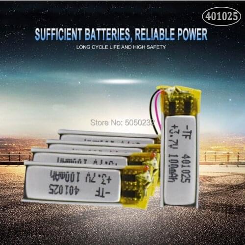 4pc 70mAh 3.7V 401025 PLIB Polymer Lithium ion / Li-ion Battery for GPS MP3 MP4 MP5 DVD Bluetooth Model Toy Mobile Bluetooth