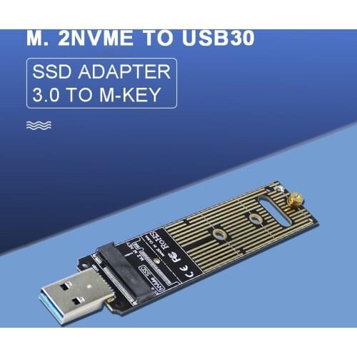 Mayitr 1pc High performance 10Gbps USB3.1 Adapter M.2 NVME SSD to USB 3.0 Adapters Riser Card For S-amsung 970/960 Series