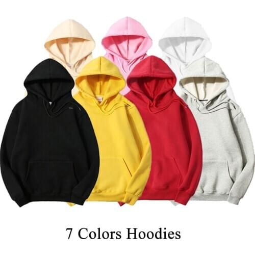 JDDTON Mens Fleece Hoodies Solid Color Man Fashion Brand Casual Hooded Mens Sweatshirts Hip Hop Streetwear Male Clothing JE357