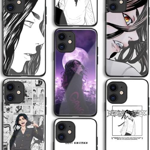 Keisuke Baji Tokyo Revengers Anime Soft Silicone Glass Phone Case for IPhone SE 6s 7 8 Plus X Xr Xs 11 12 Mini Pro Max Samsung