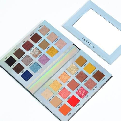 SERSEUL 30 colors eyeshadow palette nude blue yellow red eye makeup sombra de ojos eye makeup palette maquillage yeux sombra