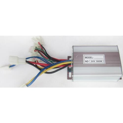 24V 500W Brush DC Motor Controller 2 Speed T2430D for E-bike Electric Bike Bicycle Scooter 9 Set of Cables