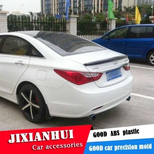 For Sonata 8 Spoiler 2011-2014 Hyundai Sonata 8 FC Spoiler ABS plastic Material Car Rear Wing Color Rear Spoiler
