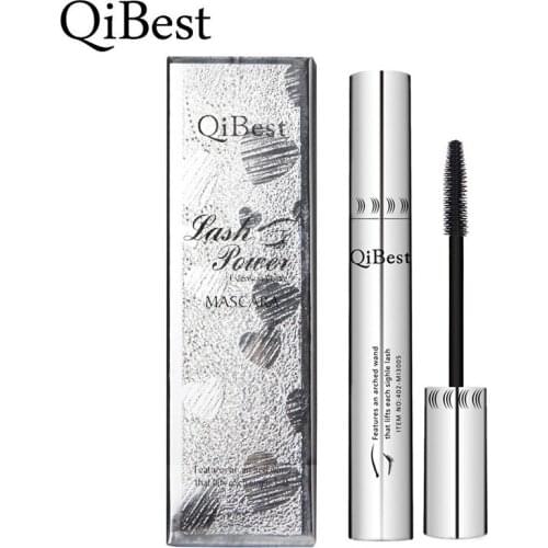 Qibest 3D Black Mascara Waterproof Lengthening Curling Eye Lashes Mascara Silicone Women Professional Makeup Mascara 5g