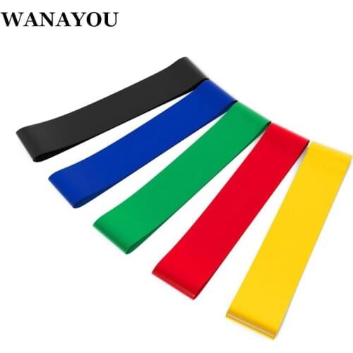 Yoga Resistance Rubber Bands,5 Levels Natural Latex Elastic Fitness Bands,0.5mm-1.3mm Gym Resistance Rubber Bands Sport Crossfit