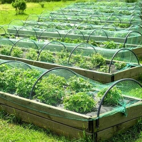Protection Net Mesh Garden Plant Netting U-Shaped Metal And Plants Set Protect Deer Fruit Poultry Fencing From Birds Trees N5X8