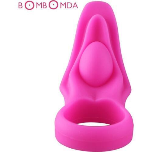 Silicone Cock Ring Penis Vibrator Vibrating Ring Penis Sleeve Penis Ring Time Delay Sex Toys For Men Male