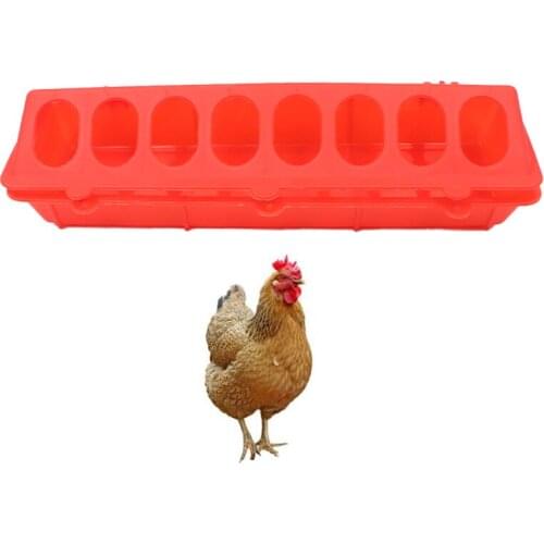 1PCS Plastic Flip-Top Poultry Ground Feeder Chicken Poultry Feeder Trough 16 Grids Pigeon Bird Pheasant Feeding Bucket Feeder