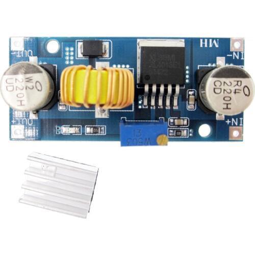 1PCS 5A DC-DC Step Down Adjustable Power Supply Module Lithium Charger XL4015 4~38V 96% 5A DC adjustable step-down module