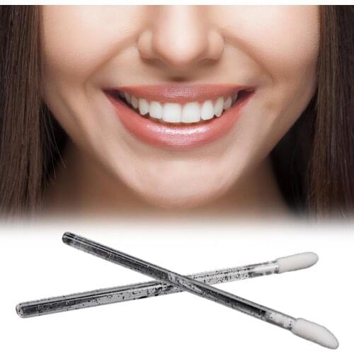 1 Bag Disposable Lip Brush Smooth Coverage Plastic Simple Operation Lip Gloss Wand Beauty Tool