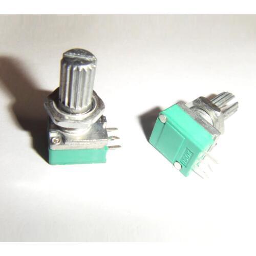 10pcs/lot B50K Audio/Amplifier/Sealed Potentiometer Handle 15MM Single 3Pin 09 Type