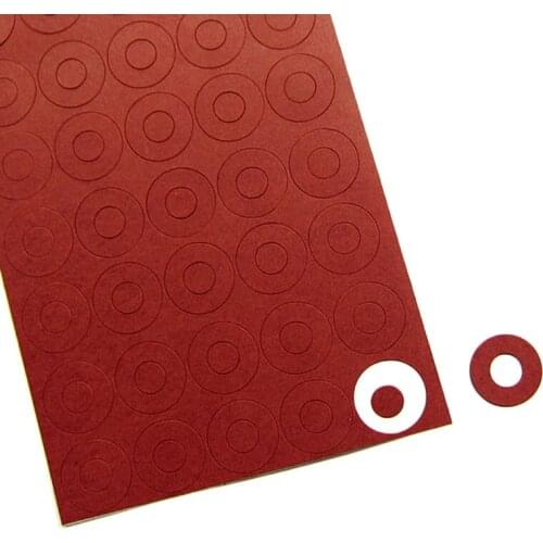 100pcs 18650 Battery Insulator Insulation Ring Adhesive Cardboard Paper