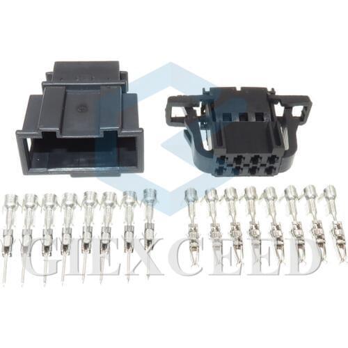 2 Sets 8 Pin 1.5mm Series 3B0972724 3B0972734 Automotive Connector Wire Harness Sockets 3B0 972 724 3B0 972 734 For VW