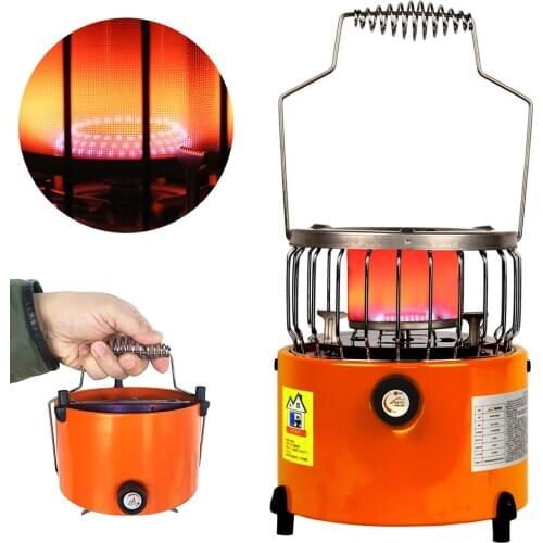 2 In 1 Heater Stove 2000W Portable Multifunctional Heater Camping Stove Heating Cooker for Cooking Ice Fishing Camping Hiking