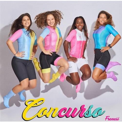 2021 Frenesi Cycling Jersey Bicycle Women Short Sleeve Sets Maillot Road Ciclismo Jersey Summer Breathable Cycle Clothing Kit