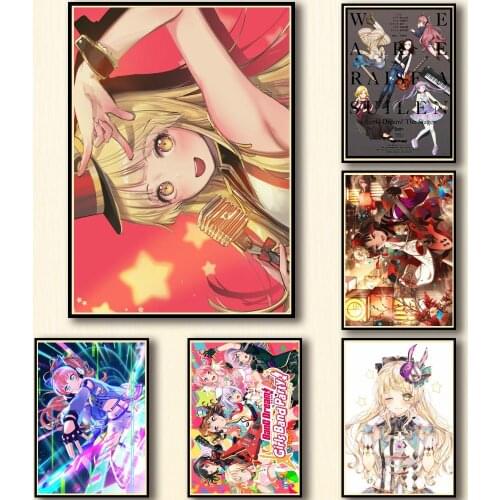 50 Designs Anime BanG Dream! Girls Band Party! Whitepaper Poster Artwork Fancy Wall Sticker for Coffee House Bar 1