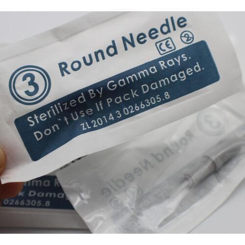 50pcs/Lot permanent Makeup needle 3 prong needles for eyebrow eyeline lip safety needle for liberty digital tattoo machine