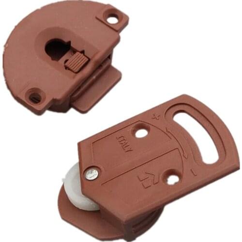 8pair Doorplastic pulley wheel Vintage Style ABS Wheel Single Pulley Furniture Sliding Door Roller Set Perfect for Cabinet