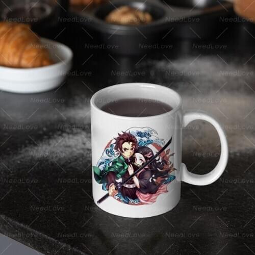 Anime Demon Slayer Kimetsu no Yaiba Tea Milk Ceramic Mug Coffee Mug Cups Gift for Your Friends