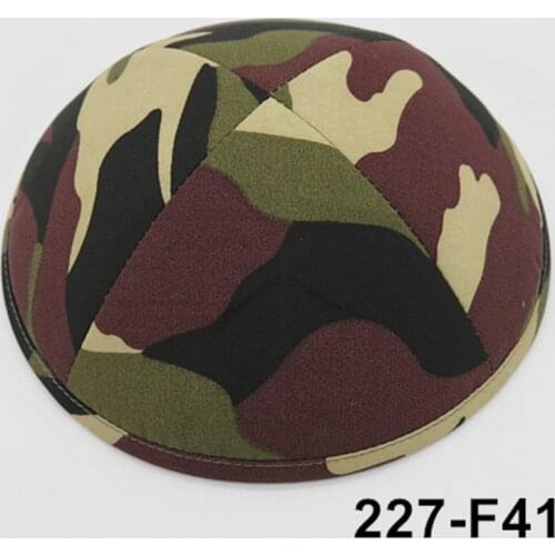 Camouflage 19cm kippot Appaerl Accessories Hats Caps Skullies beanie Kippah Jewish Yarmullka