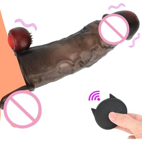 Wireless Vibrators Sex Toys For Couples Tools Men Penis Enlargement Extender Cock Ring Women Clitoris Massager Erotic Strapon