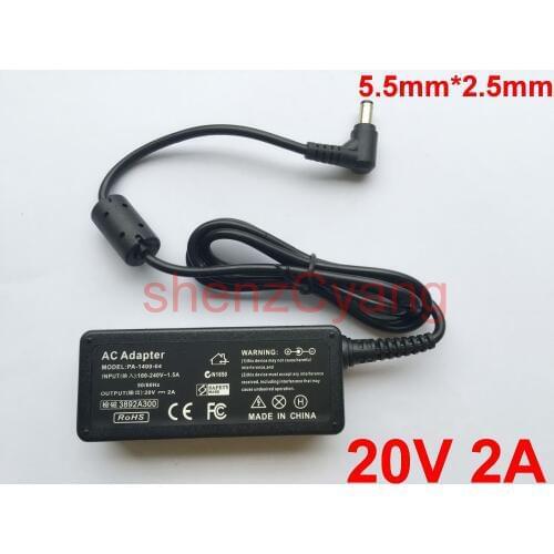 1PCS 20V 2A New Laptop AC Power Adapter Charger FOR LG X110 X110-G X120 X130 NetBook