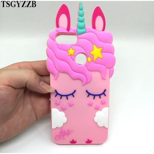 Redmi 4A Case Cute Pink Unicorn Cover For Xiaom Mi A1 Mi 5X Redmi 4A 4X 3D Cartoon Black Beard Cat Soft Silicon Phone Case