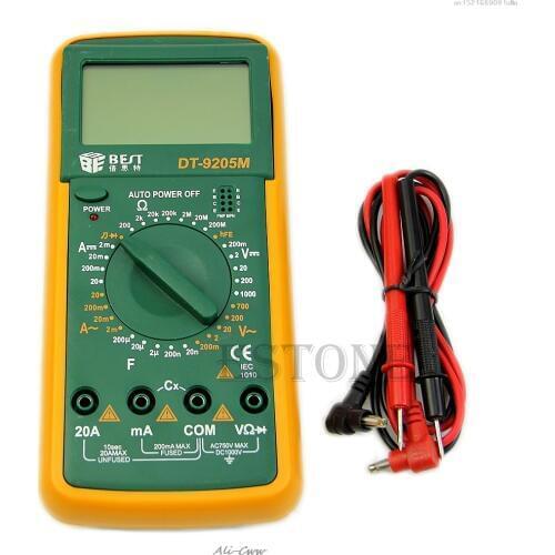 2018 Newest DT9205M Digital Multimeter Voltmeter Ohmmeter Ammeter Capacitance Tester