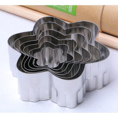 2016 New Design Wintersweet Flower Mold Metal Cake Cutters Set Baking Pastry Tools Cake Decoration Christmas Confeitaria A379