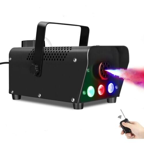 RGB Color Mixed 500W Smoke Machine Wireless Control Fog Machine Professional Stage Fogger Great Effect for Disco Concert Party
