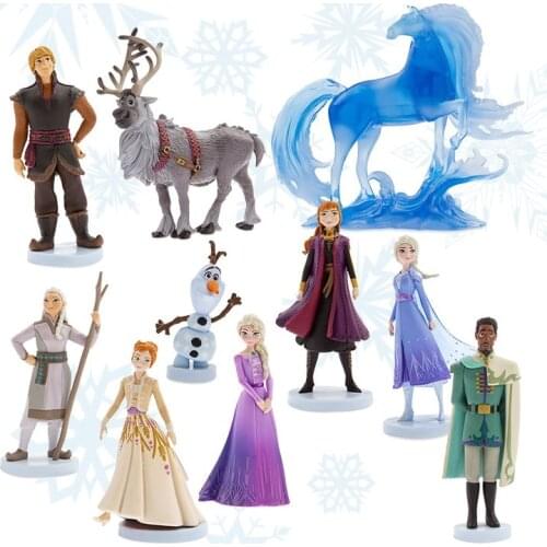 Frozen 10pcs/set Elsa Anna Princess Olaf PVC Action Figure Model Toy