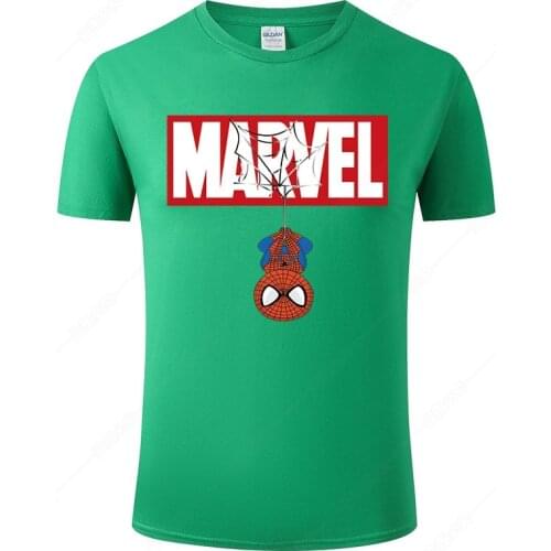 Marvel T shirt Men Women Cotton Tee Funny Spiderman Print T-Shirt Summer Fashion Cool Camisetas Hombre Streetwear Clothing J92