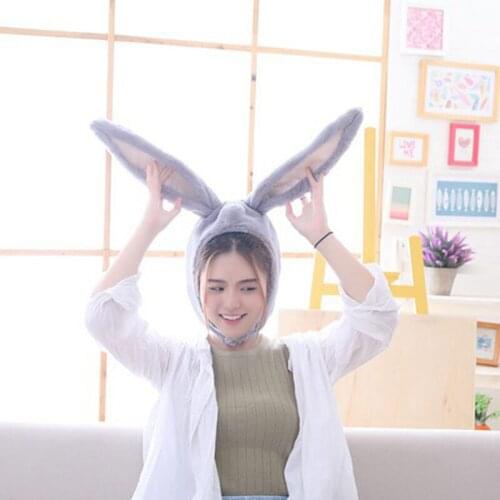 1Pc Cute Girls Hat Plush Rabbit Bunny Ears Hat Earflap Cap Head Warmer Photo Supplies Gift For Children