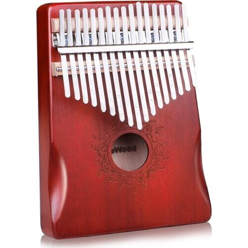 17 Keys Black Stylish Kalimba Thumb Piano Mahogany Body Musical Instrument