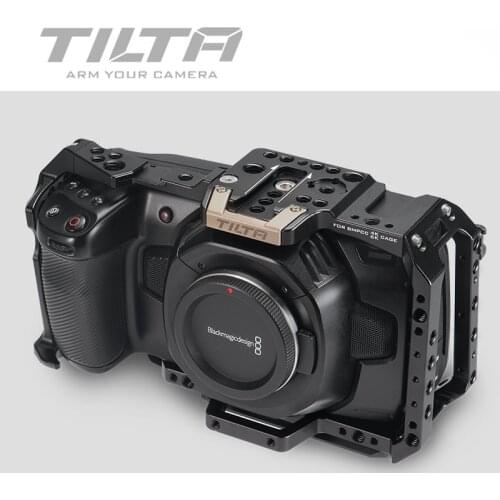 TILTA Black Color Cage for BMPCC4K 6K DSLR Camera Cage for Blackmagic Pocket Cinema Accessories Kit TA-T01-FCC-B