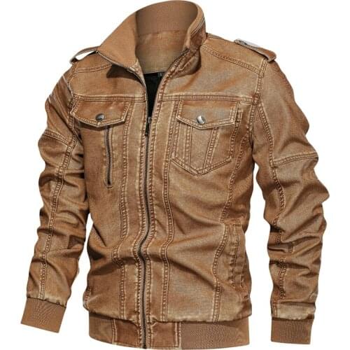 Popmens leather jackets autumn winter Pop casual motorcycle pu jacket leather coats mens stand collar plus size slim fit M 6XL