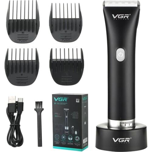 VGR Electric Cordless Haircut Adjustable Ceramic Blade Hair Trimmer Men Clipper Adult Electric Fader Fine-Tuning Shaving Clipper