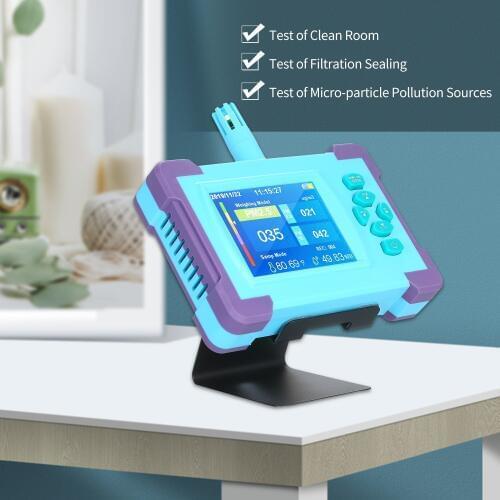 Air Quality Monitor Digital Gas Analyzer Rechargeable Portable High-Precision Sensor LED Display Temp And Humidity Test