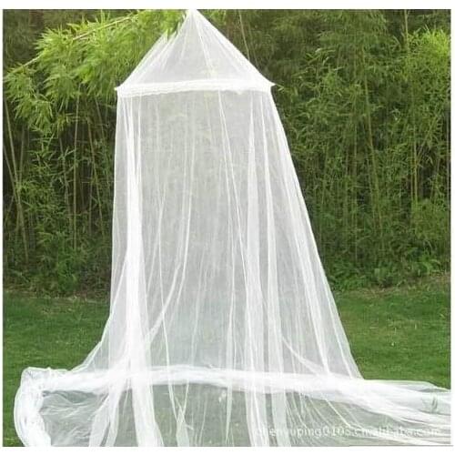 Summer Elgant Hung Dome Mosquito Net For Double Bed Summer Polyester Mesh Fabric Home bedroom Baby Adults Hanging Decor
