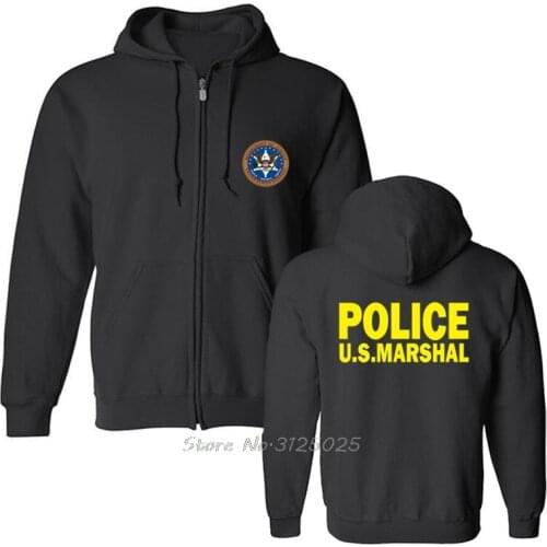 Us United States Marshal Police Military Special Force Department Hoodie Men Fleece Sweatshirt Hoody Streetwear Hoodies Harajuku