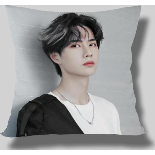 New custom UNIQ Wang Yibo Lan wangji square pillowcases zipper Custom Pillowcase one side Custom your image gift