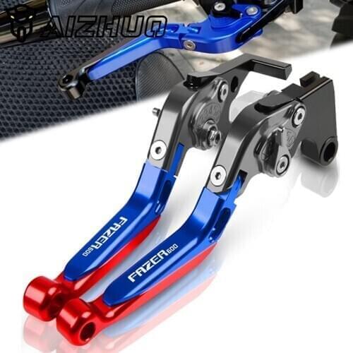 FAZER 600 Clutch Brake Levers Adjustable Accessories FOR YAMAHA FAZER600 FZ6S FZ6N 1998-2003 2002 2001 Motorcycle CNC Aluminum