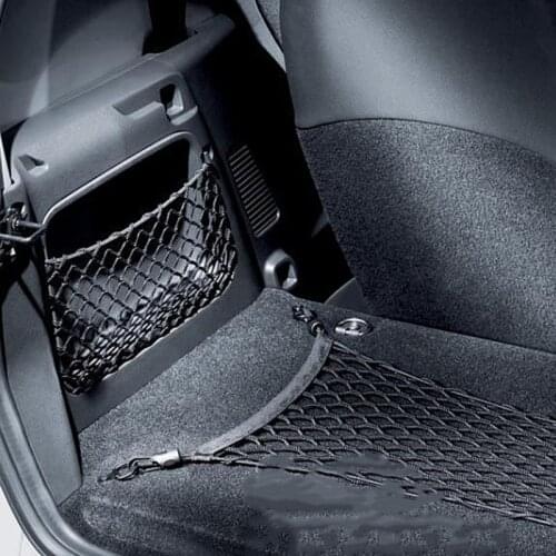 Car Trunk Mesh Storage Net Bag Elastic Stretch Buggy Bag Pocket For Smart 451 fortwo Interior Accessories