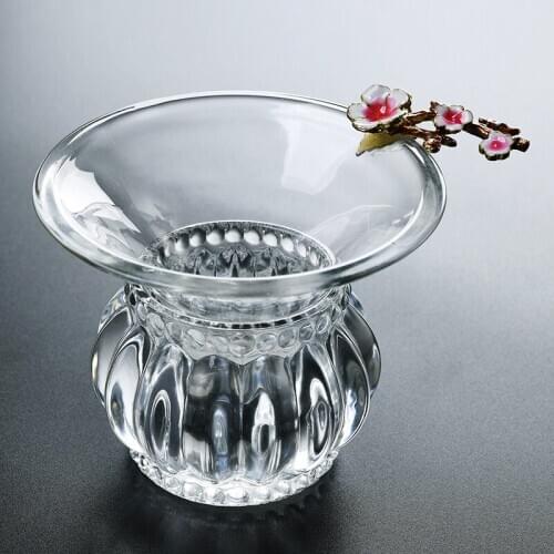 Thicken Glass Tea Infuser Beautify Decor Filter Chinese Kung Fu Teaware Accessories Coffee Strainers Vintage Filters Crafts Gift