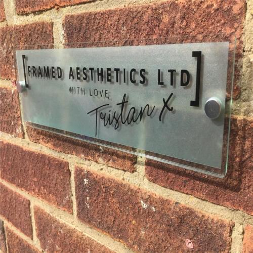 Glass Acrylic Store Door Sign House Sign door signs door apartment number Modern Office Store Front Sign Plaque