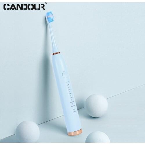 CANDOUR 5138 Sonic Electric Toothbrush Smart Tooth Brush Ultrasonic Automatic Toothbrush USB Fast Rechargeable Adult Waterproof