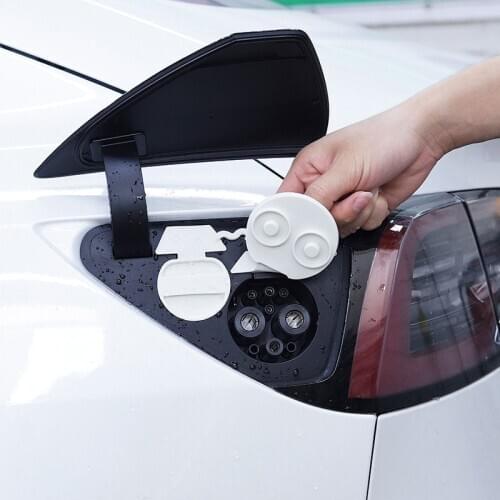 Car Charging Port Waterproof Cover Silicone Protector Dust Cover Car Styling Charging Port Protector for Tesla Model 3