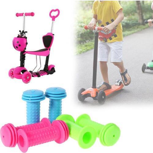 1 Pair Bicycle Grips Children Bike Tricycle Scooter Anti Slip Handlebar Rubber