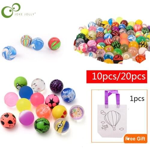 10/20/lot Solid Floating Bouncing Child Elastic Rubber Ball Of Bouncy Toy Funny Toy Balls 25mm Mixed Bouncy Ball Jumping WYW